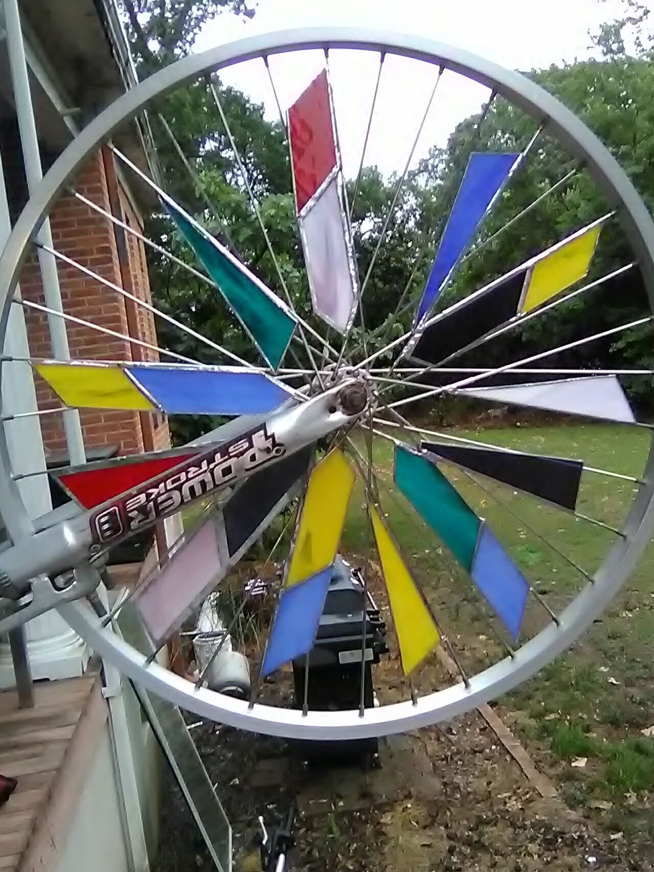 Recycled Bicycle Wheel